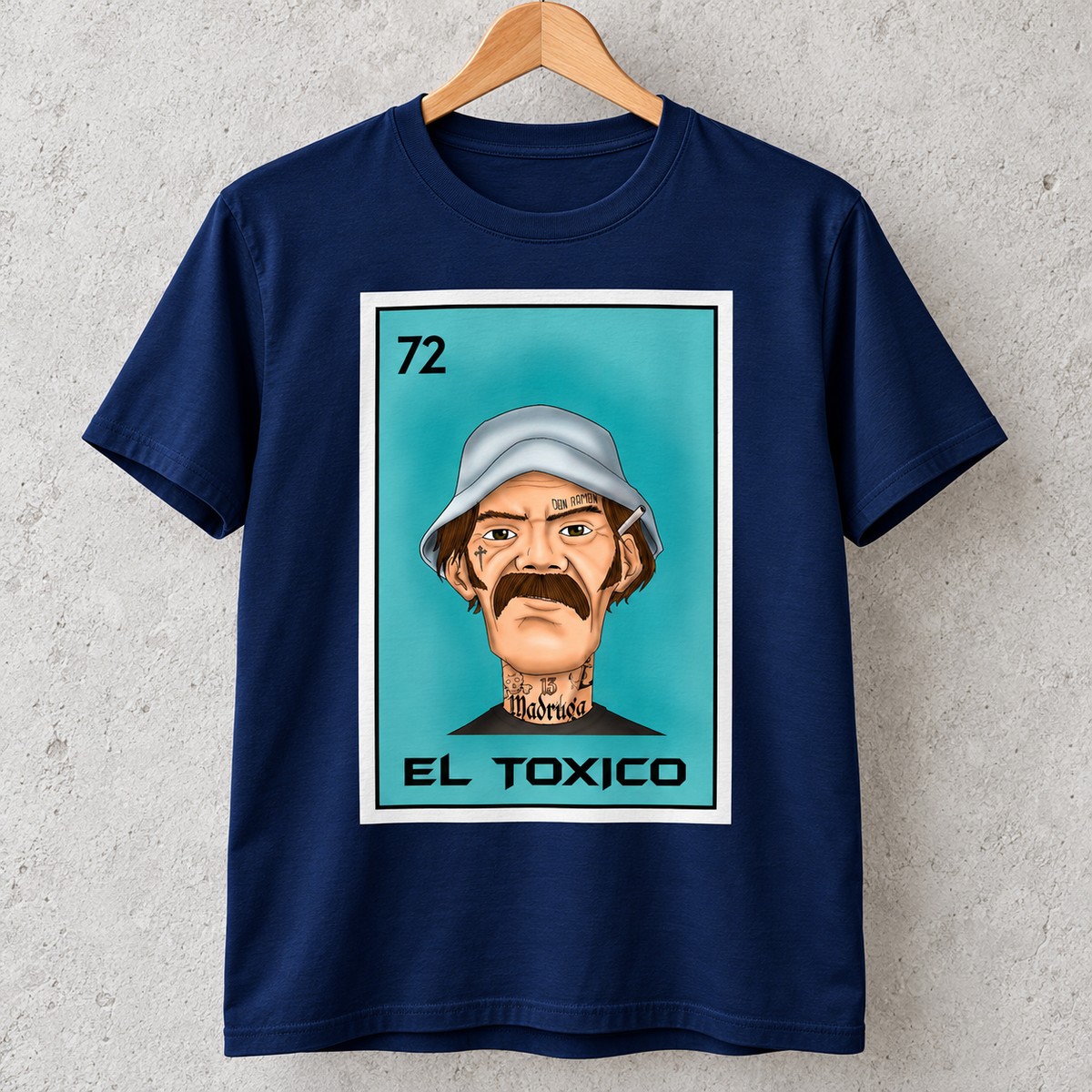 Camiseta gráfica de algodón de manga corta y cuello redondo para hombre, de corte holgado - Transpirable, a la moda, retro casual, top unisex para usar en capas