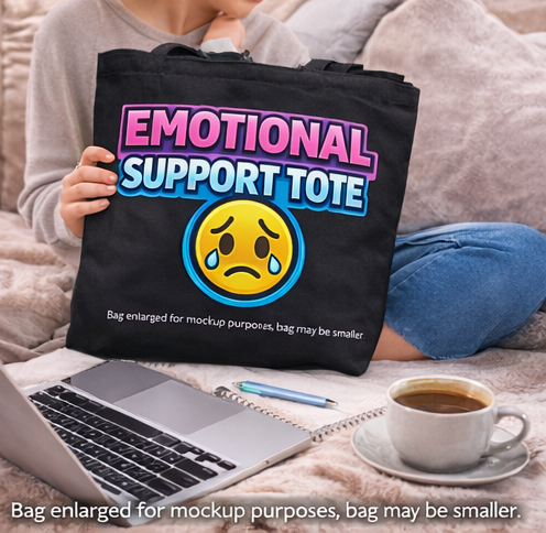Emotional Support Tote Bag
