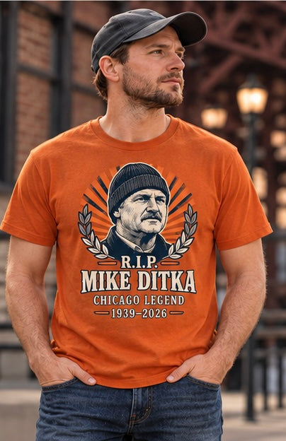 R.I.P. Mike Ditka Chicago Legend Tribute T-Shirt