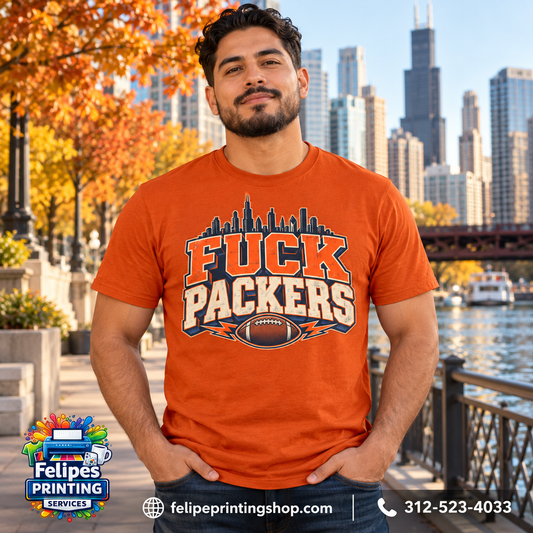 Fuck Packers Chicago Rivalry T-Shirt