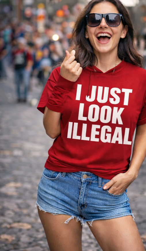 "I Just Look Illegal" Graphic T-Shirt