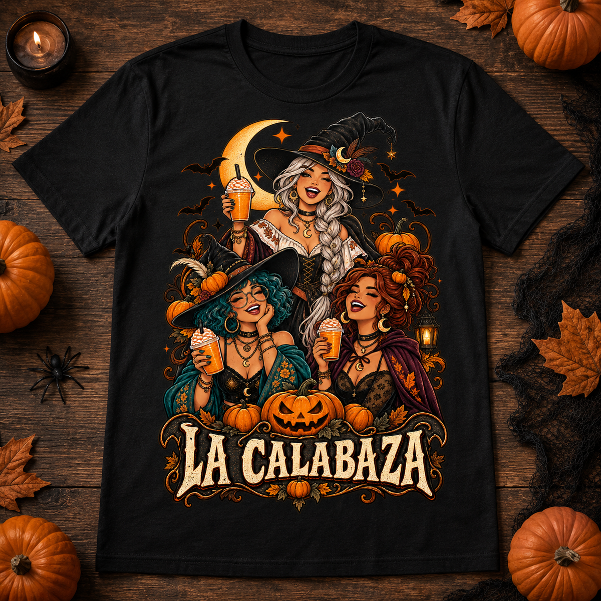 Camiseta de bruja de Halloween La Calabaza Original