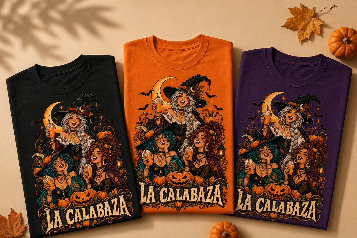 Camiseta de bruja de Halloween La Calabaza Original