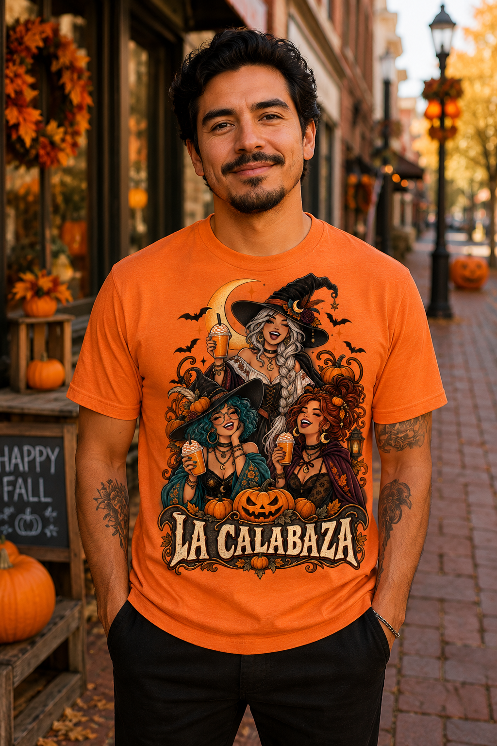 Camiseta de bruja de Halloween La Calabaza Original