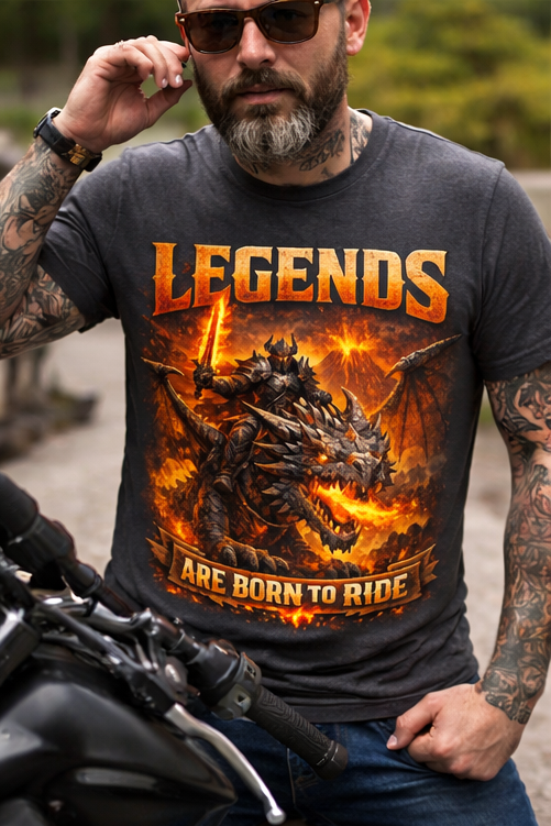 Legends are born to ride T-Shirt
