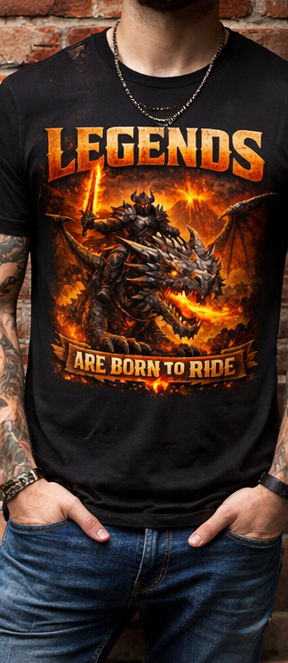 Legends are born to ride T-Shirt