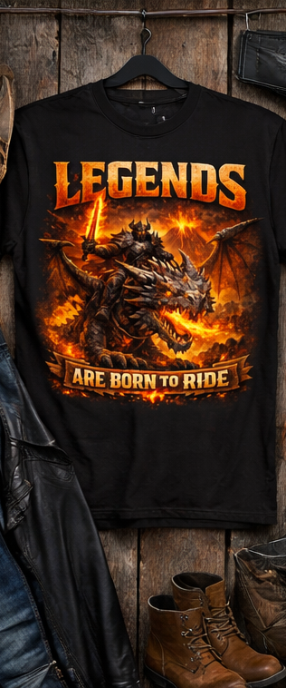 Legends are born to ride T-Shirt