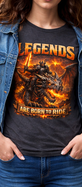 Legends are born to ride T-Shirt