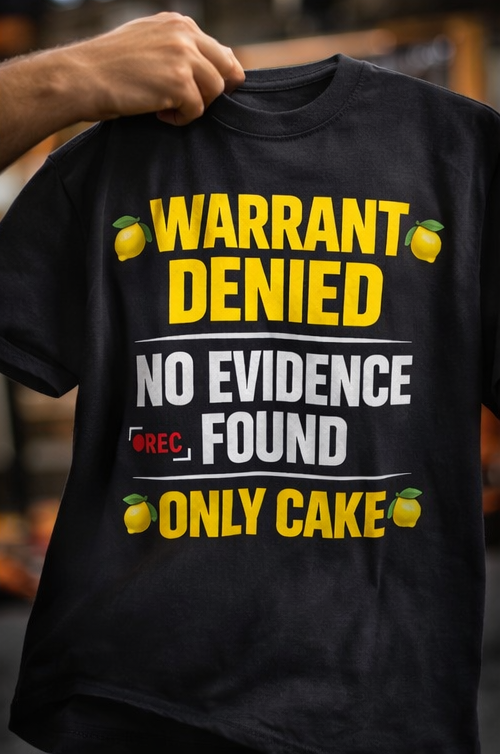 Lemon Pound Cake T-Shirt, Front & Back Print