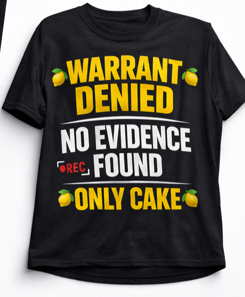 Lemon Pound Cake T-Shirt, Front & Back Print