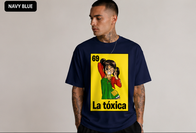 La Tóxica #69 Funny Retro Cartoon Graphic T-Shirt