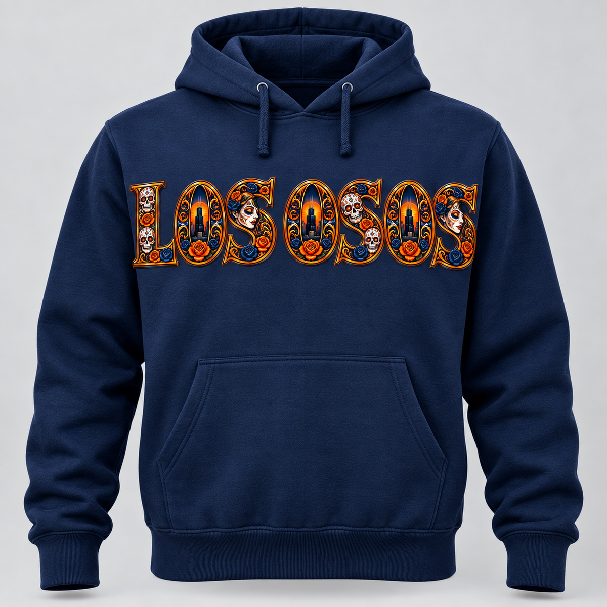 Los Osos Día de los Muertos Chicago Graphic Hoodie