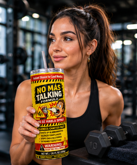 No Más Talking 20oz Skinny Tumbler