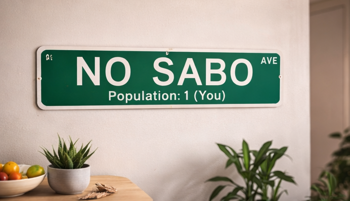 Letrero de calle ligero de aluminio "NO SABO AVE" - Decoración divertida para el hogar latino, placa novedosa montable estilo Chicago, regalo para entusiastas de artículos para el hogar