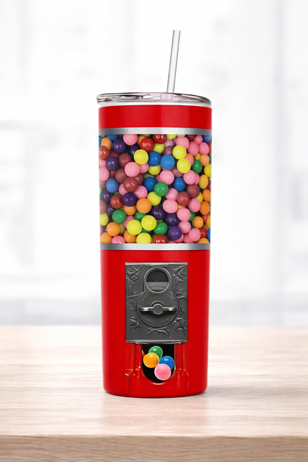 Gumball Retro Candy Machine 20oz Skinny Tumbler