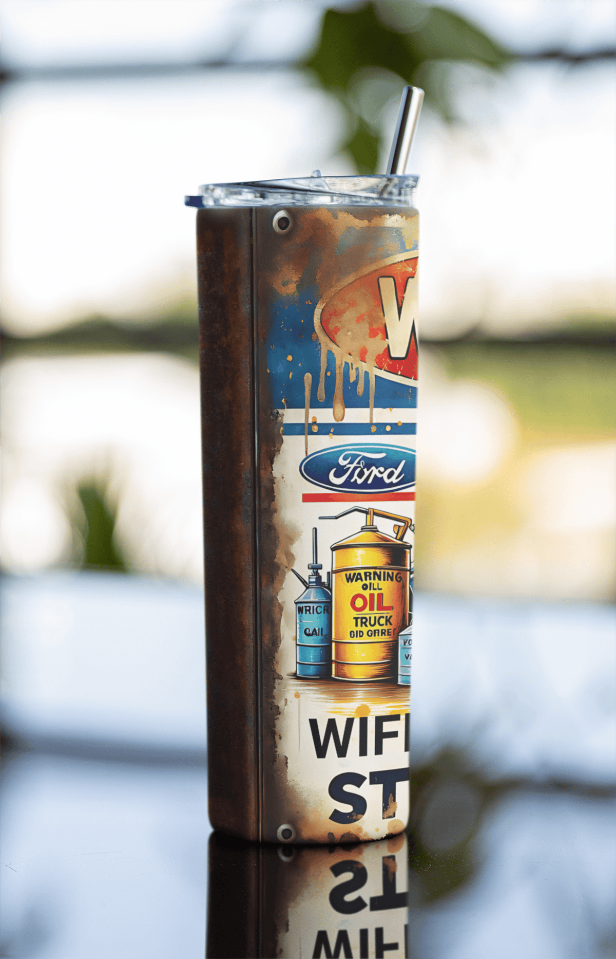 Warning: Wife Claims I Do Stupid Sh*t – 20oz Skinny Tumbler