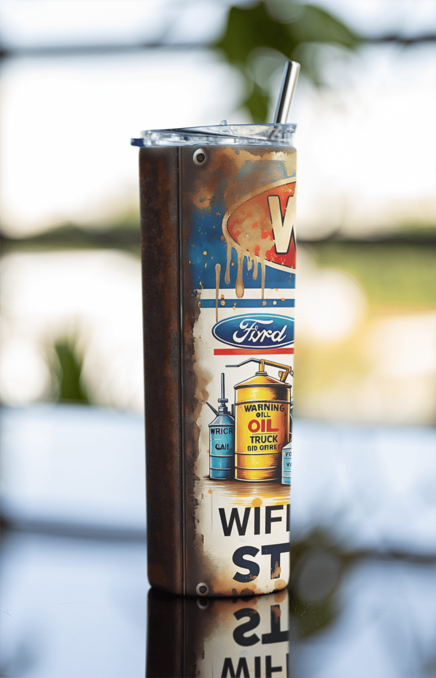 Warning: Wife Claims I Do Stupid Sh*t – 20oz Skinny Tumbler
