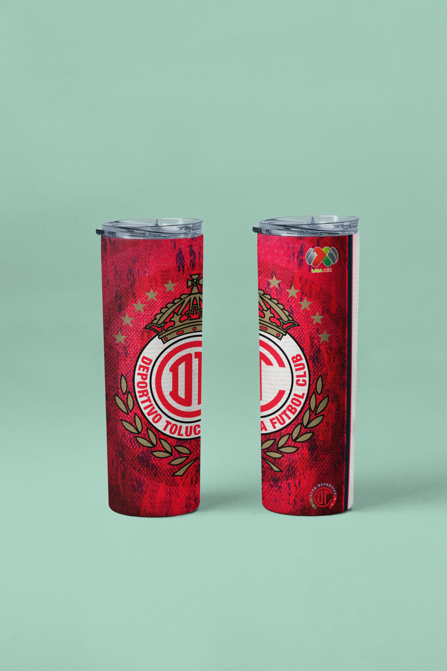 Toluca FC Inspired 20oz Skinny Tumbler – Red Fan Edition
