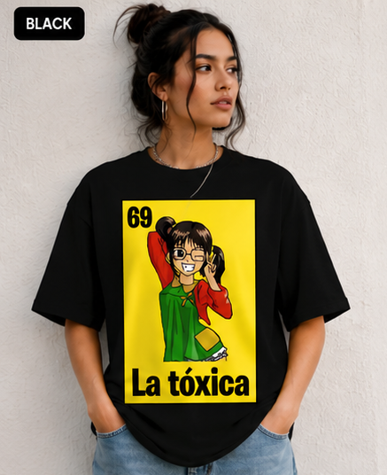La Tóxica #69 Funny Retro Cartoon Graphic T-Shirt