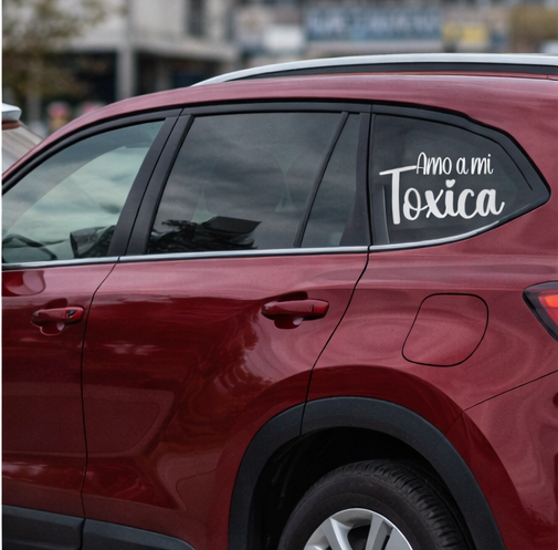 Amo Mi Toxico/a Car Decal
