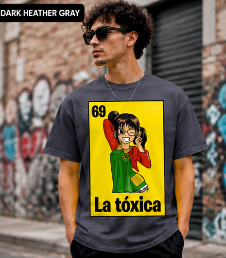 La Tóxica #69 Funny Retro Cartoon Graphic T-Shirt
