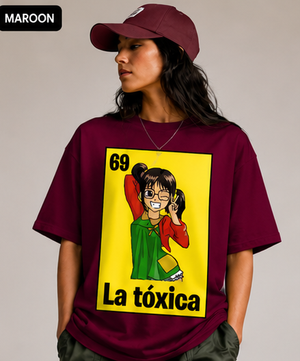 La Tóxica #69 Funny Retro Cartoon Graphic T-Shirt