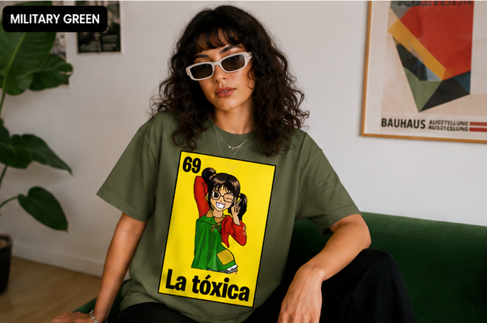 La Tóxica #69 Funny Retro Cartoon Graphic T-Shirt