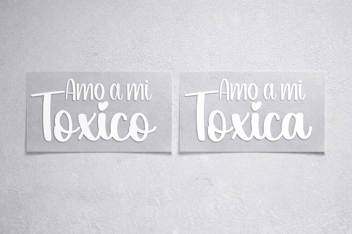 Amo Mi Toxico/a Car Decal