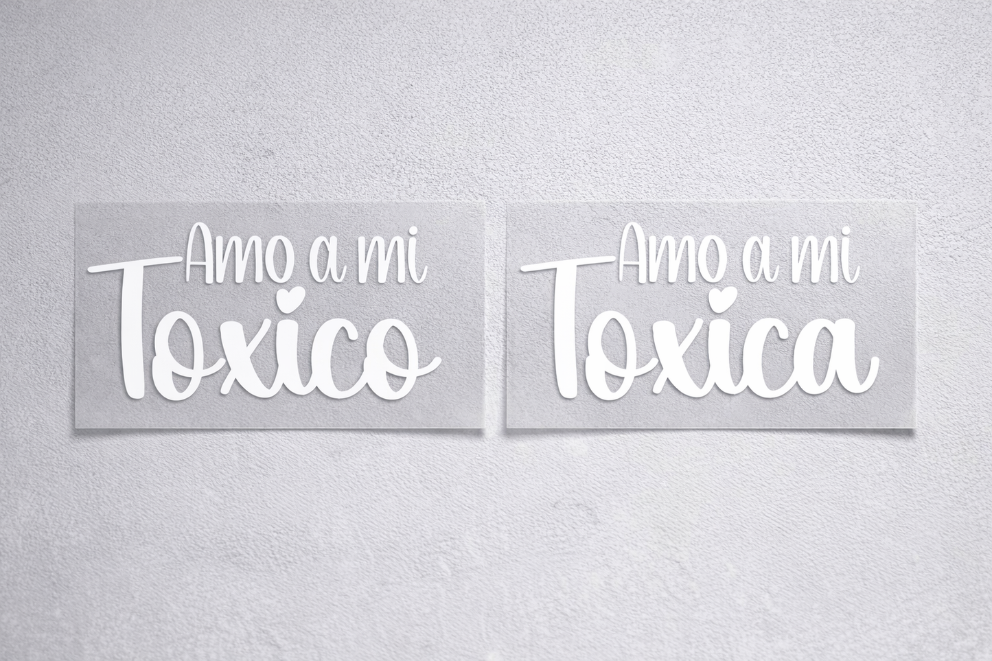 Amo Mi Toxico/a Car Decal