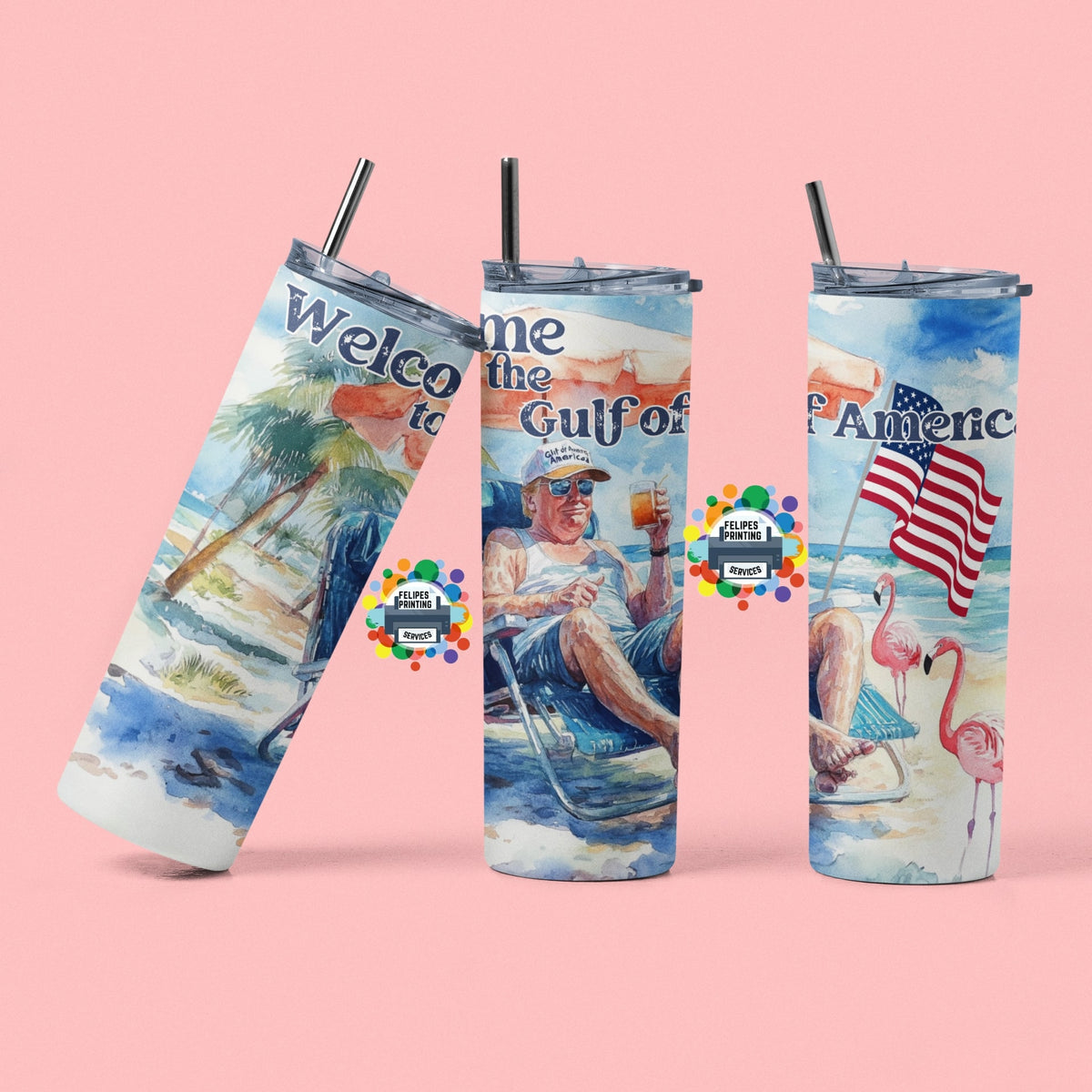 Gulf Of America 20oz Skinny Tumbler