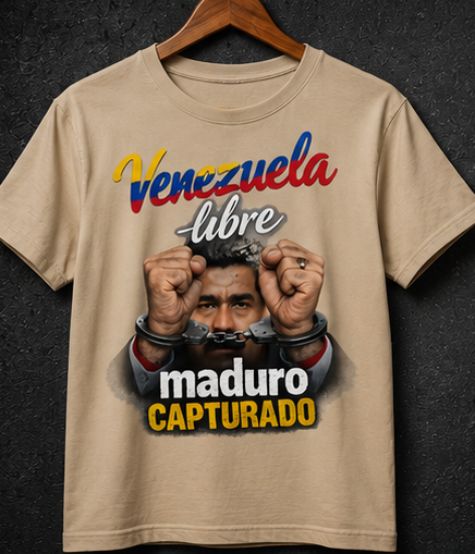 Venezuela Libre – Maduro Capturado Graphic T-Shirt | Unisex Political Statement Tee