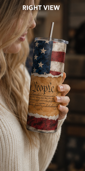We The People 20oz Skinny Tumbler