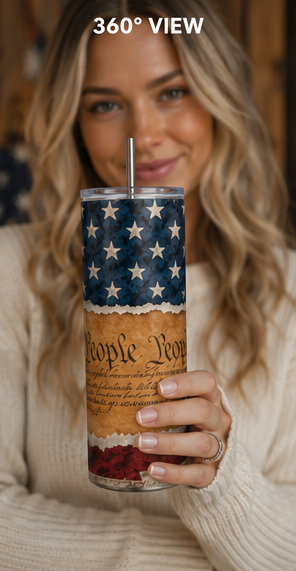 We The People 20oz Skinny Tumbler