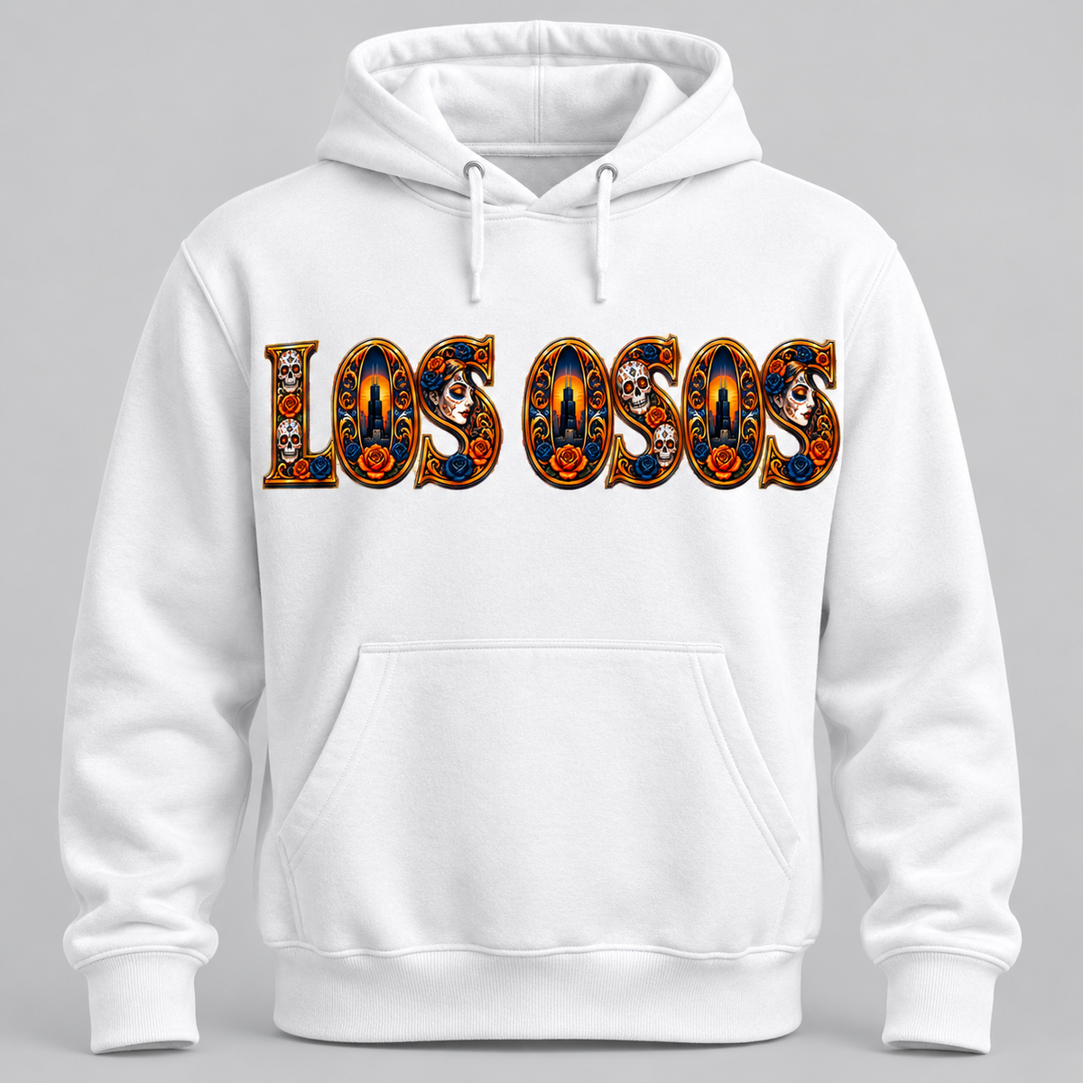 Los Osos Día de los Muertos Chicago Graphic Hoodie