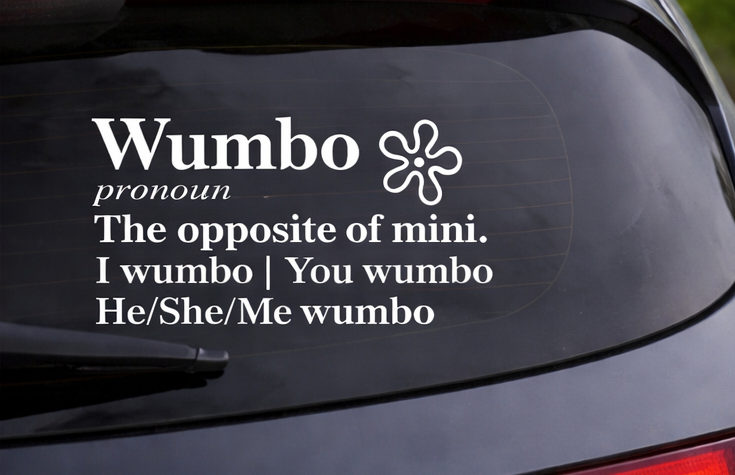 Wumbo Definition Funny Car Decal