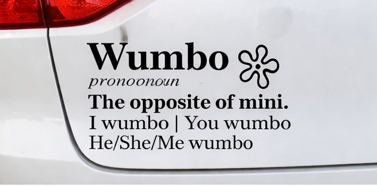 Wumbo Definition Funny Car Decal