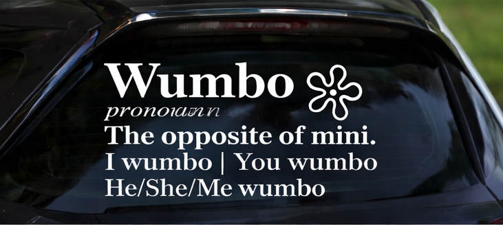 Wumbo Definition Funny Car Decal