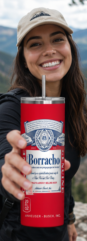 Borracho 20oz Skinny Tumbler