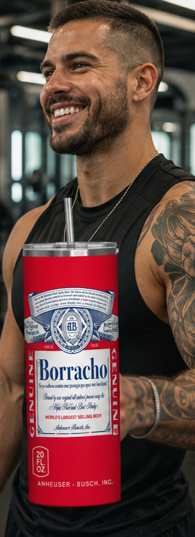 Borracho 20oz Skinny Tumbler
