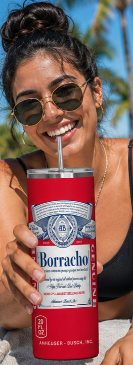 Borracho 20oz Skinny Tumbler