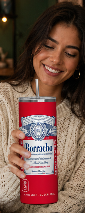 Borracho 20oz Skinny Tumbler