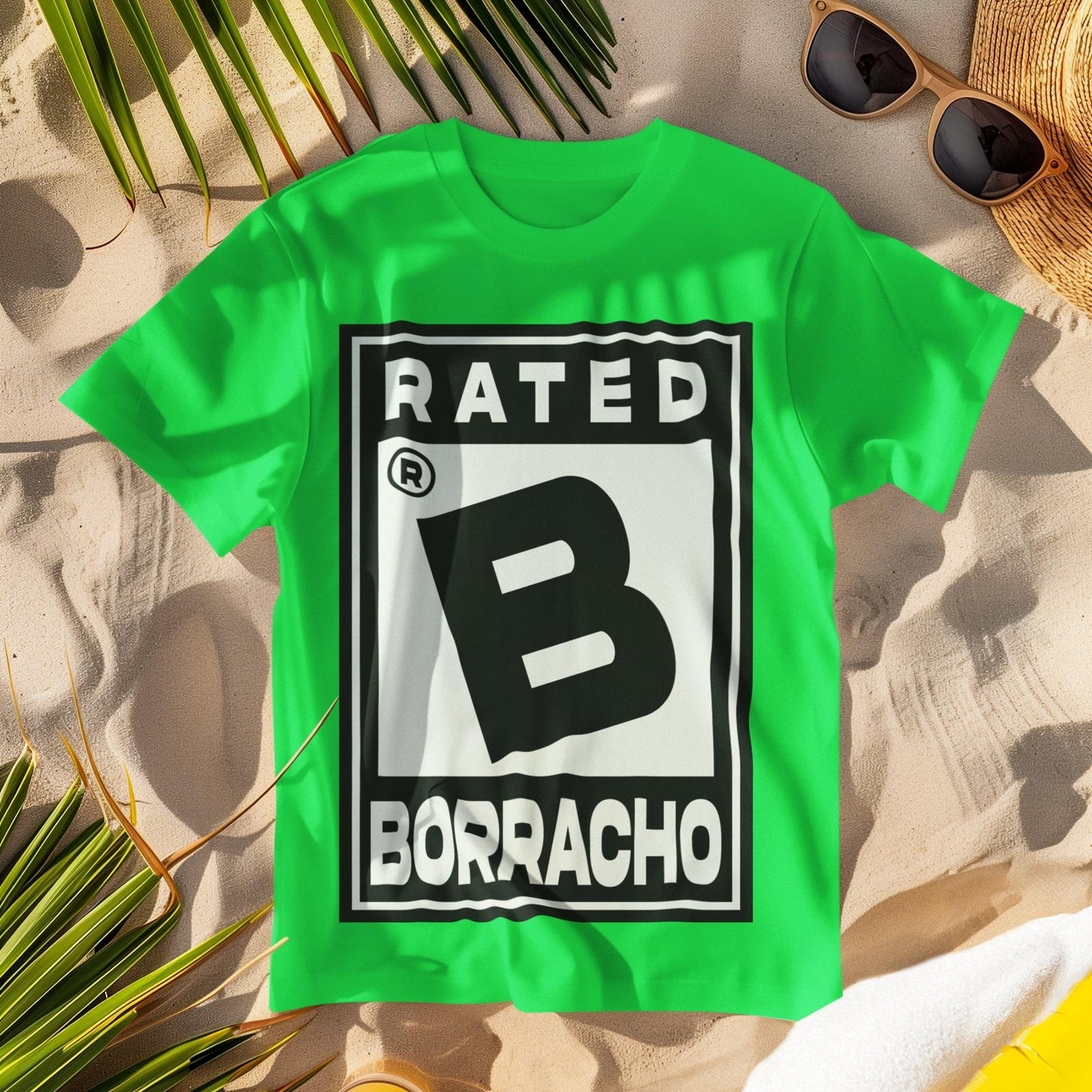 Men S Casual Soft Cotton Short Sleeve Round Neck Graphic T Shirt Classic Retro Relaxed Fit Breathable Menswear Summer Top With B For Borracho Letter Print