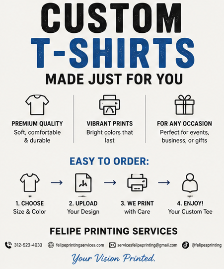 Custom Graphic T-Shirt – Your Design Printed