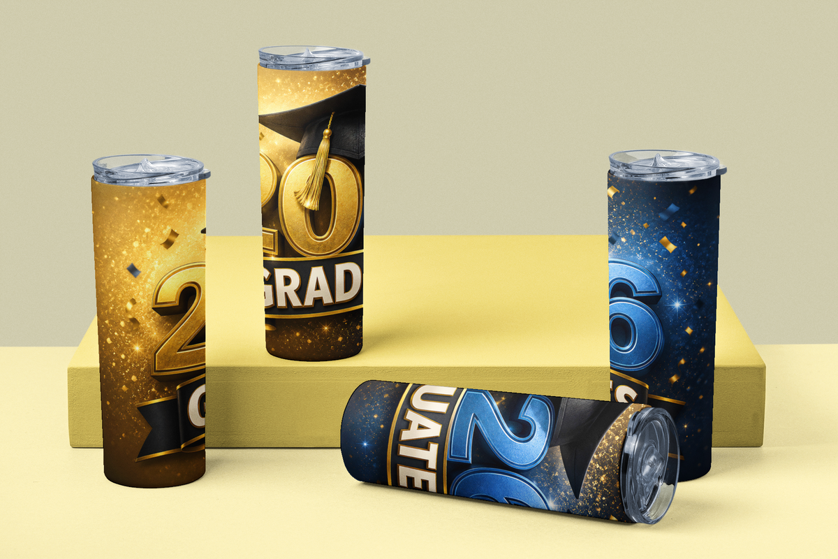 2026 Graduates 20oz Skinny Tumbler