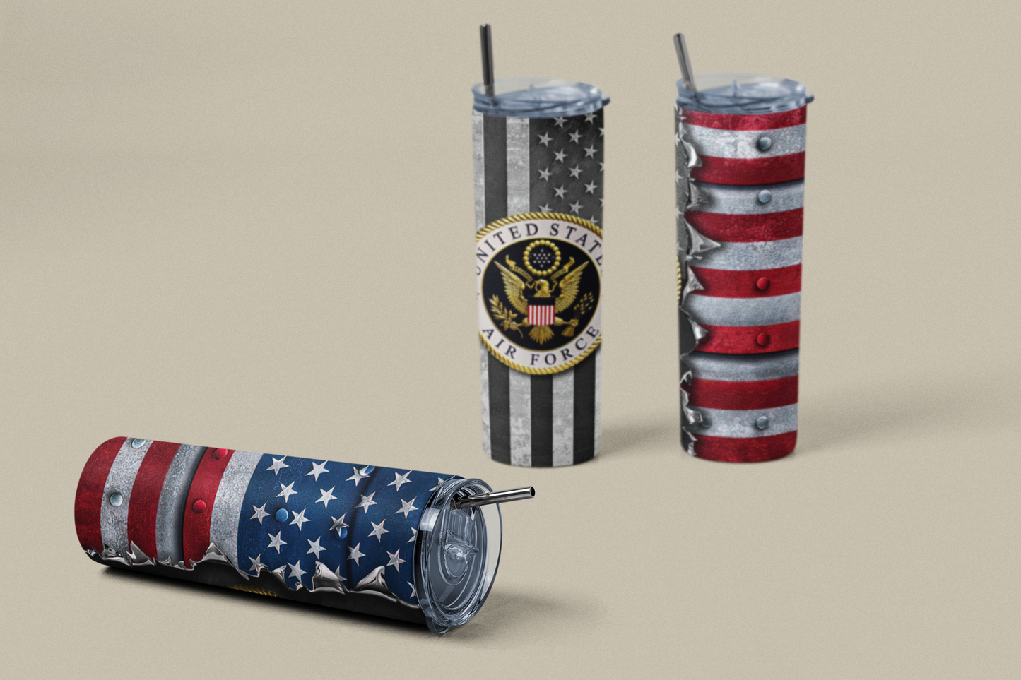 U.S.A. Air Force 20oz Skinny Tumbler
