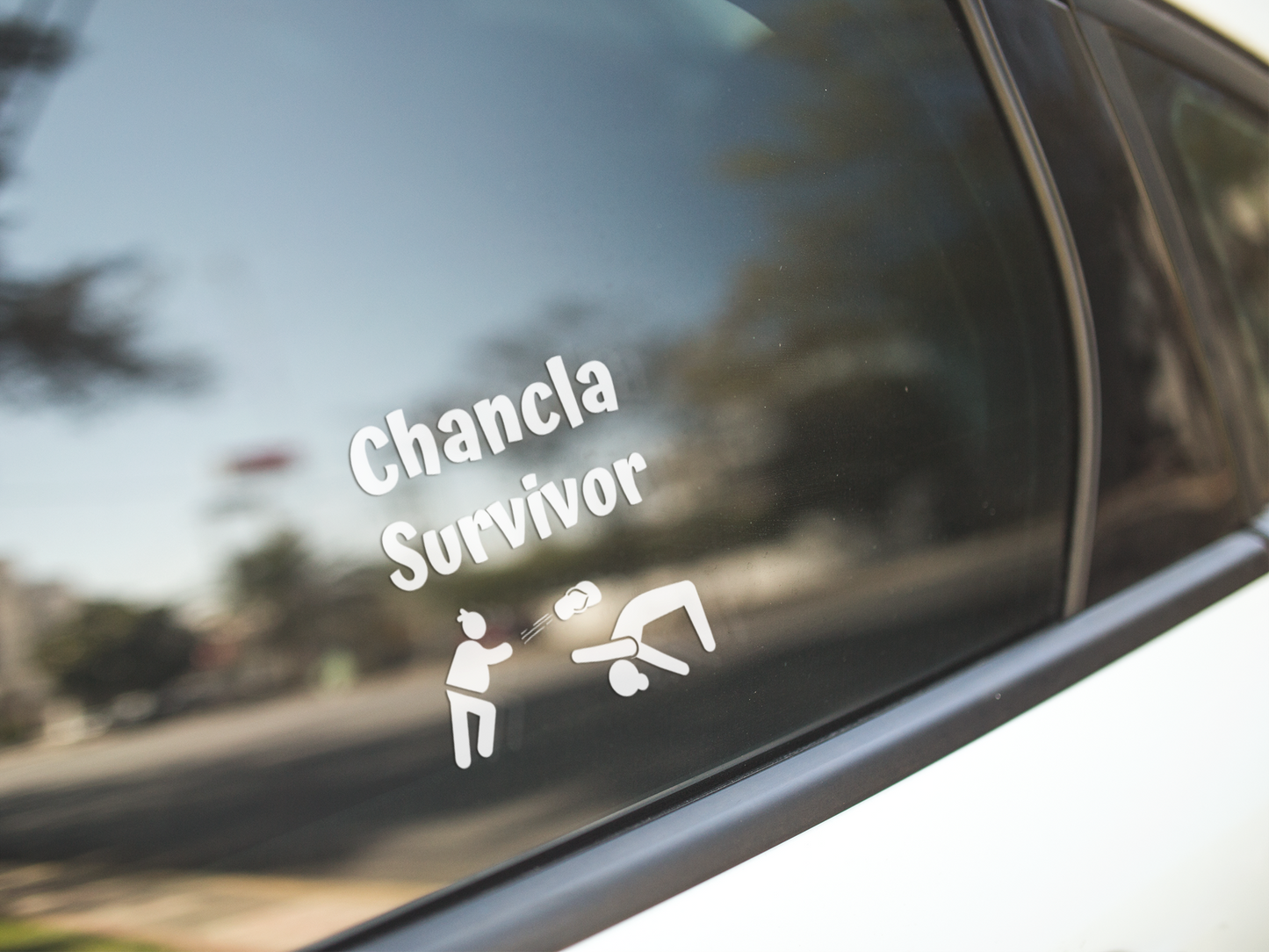 Chancla Survivor Car Decal.