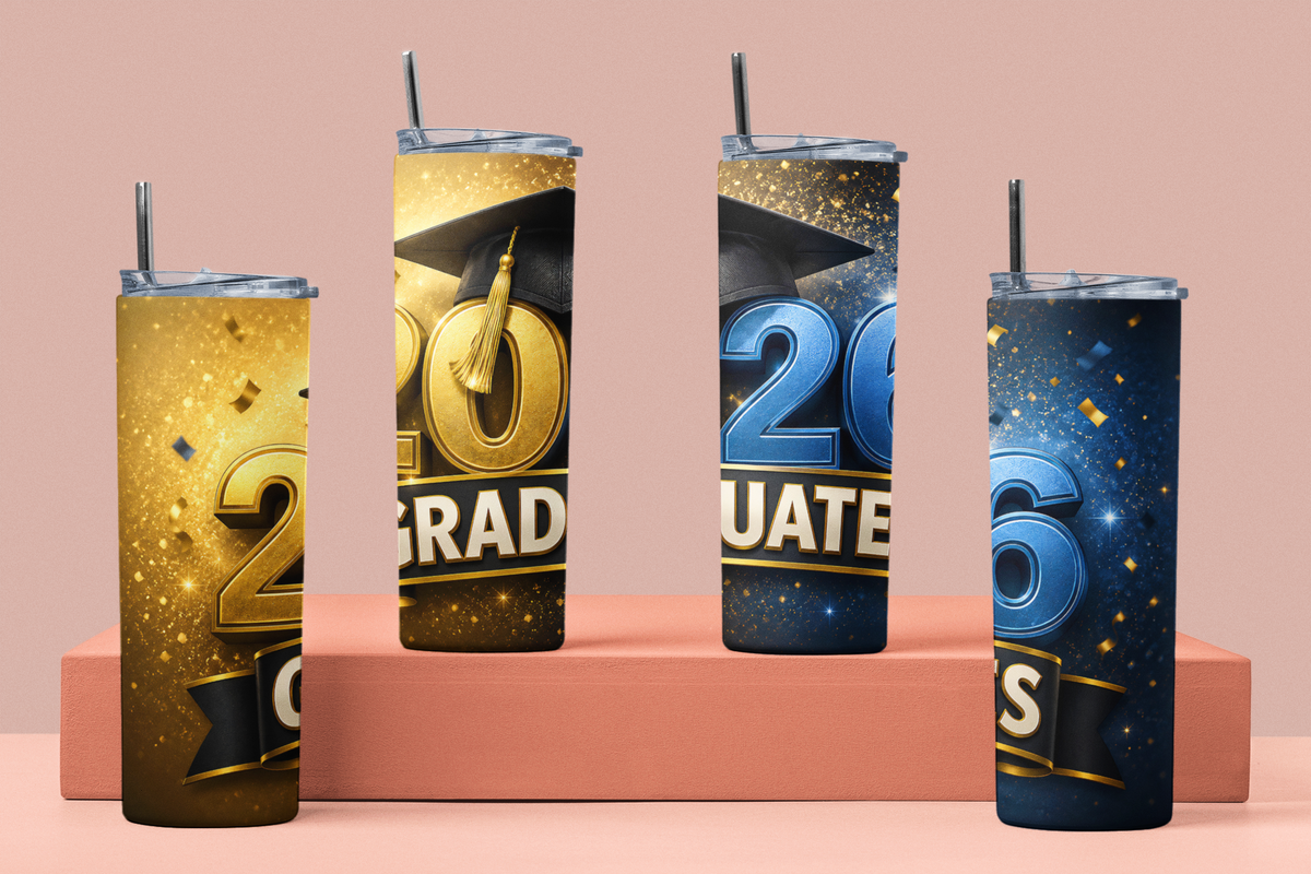 2026 Graduates 20oz Skinny Tumbler