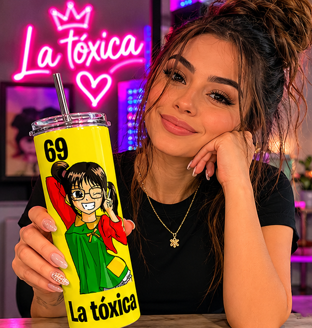 La Chilindrina Toxica 20oz Skinny Tumbler