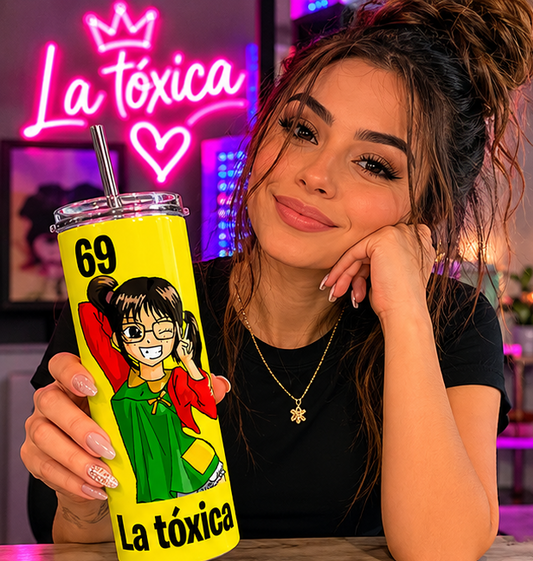 La Chilindrina Toxica 20oz Skinny Tumbler