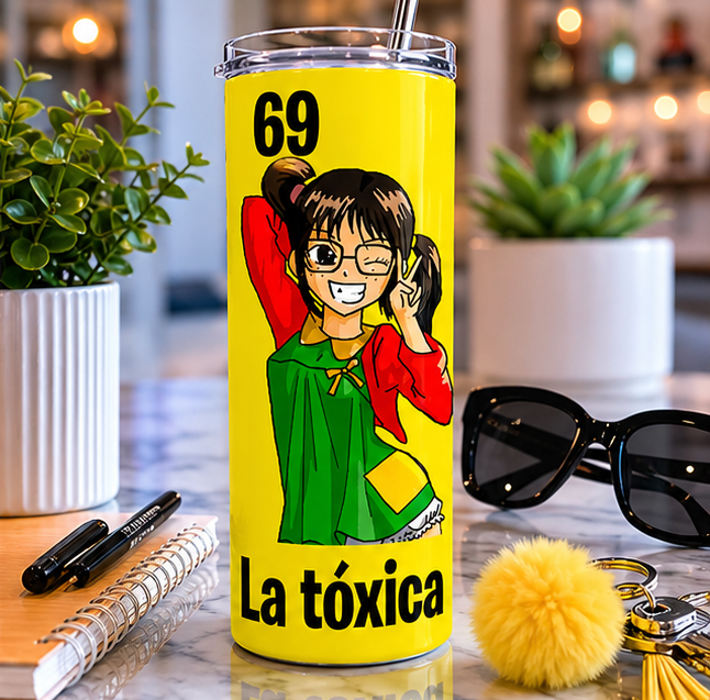 La Chilindrina Toxica 20oz Skinny Tumbler